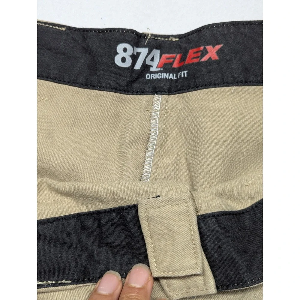 Dickies 874 Flex Mens 50 x 32 Original Fit  Desert Khaki Work Pants 874FDS